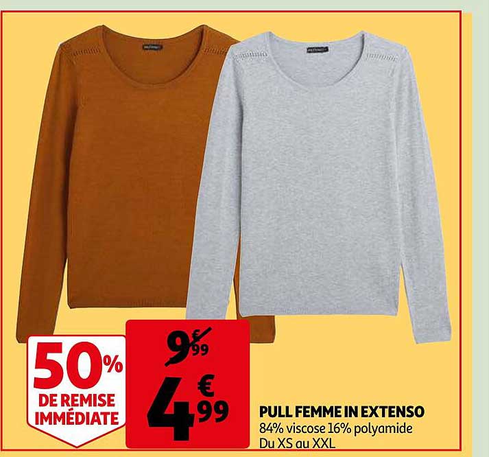 pull femme in extenso