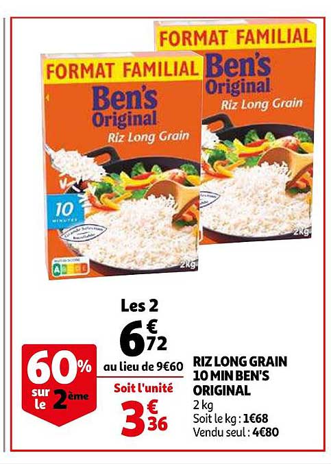 riz long grain 10 min ben's original