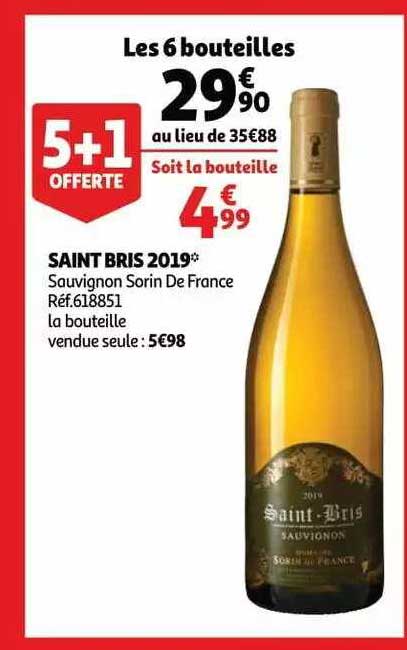 saint bris 2019 sauvignon sorin de france