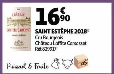 saint estèphe 2018 cru bourgeois château laffite carsasset
