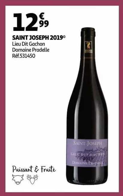 saint joseph 2019 lieu dit gachon domaine pradelle