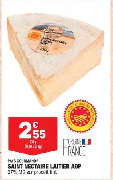 Saint Nectaire Laitier Aop Pays Gourmand