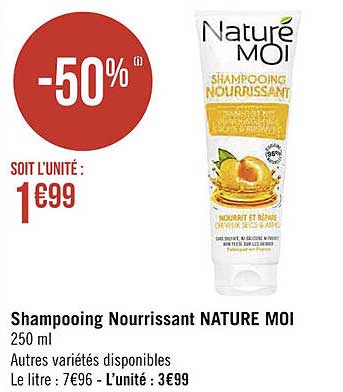 shampooing nourrissant naturé moi