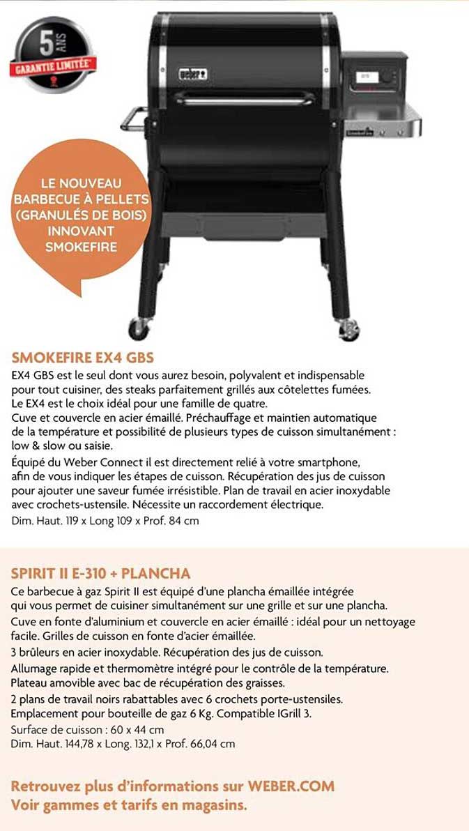 Smokefire Ex 4 Gbs, Spirit II E-310 + Plancha