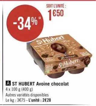 st hubert avoine chocolat