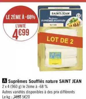 suprêmes soufflés nature saint jean