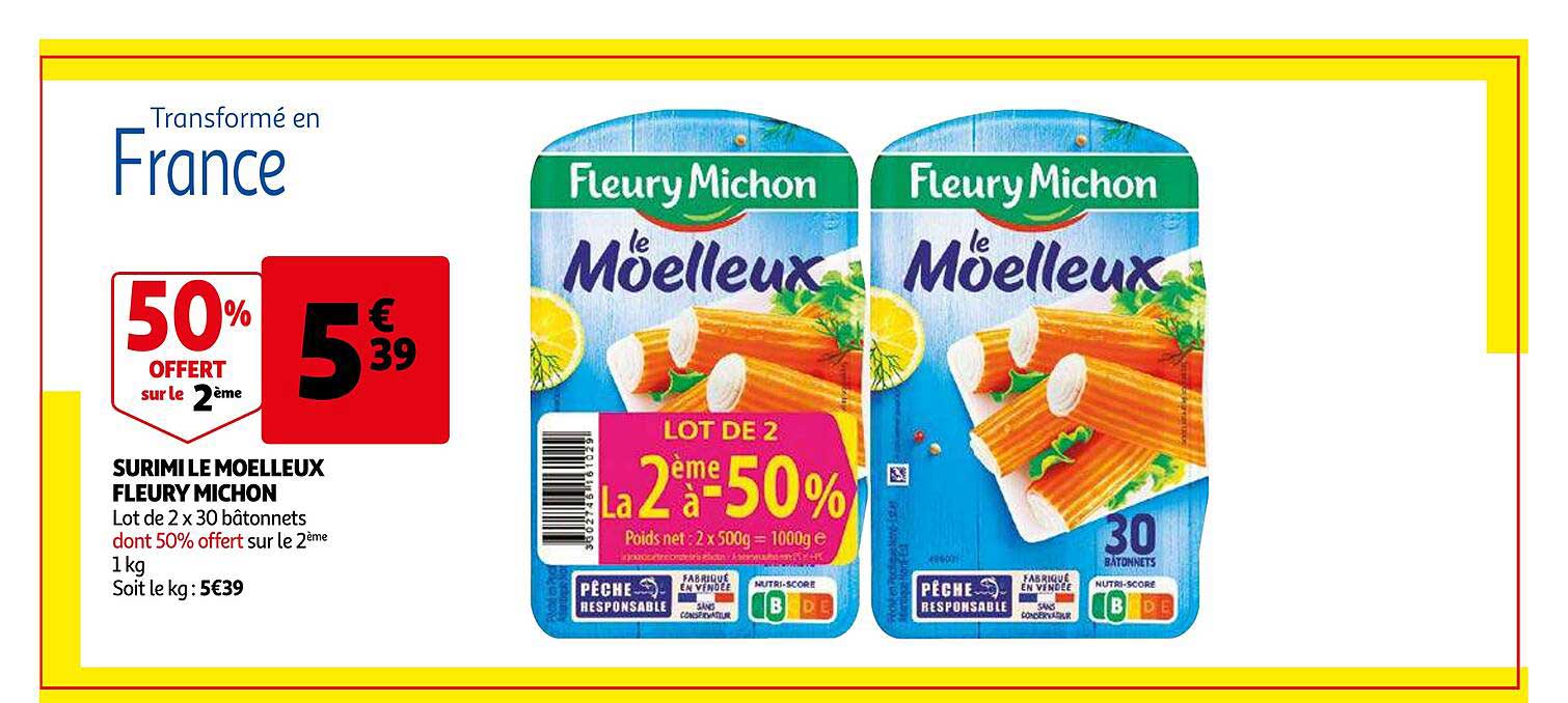 surimi le moelleux fleury michon