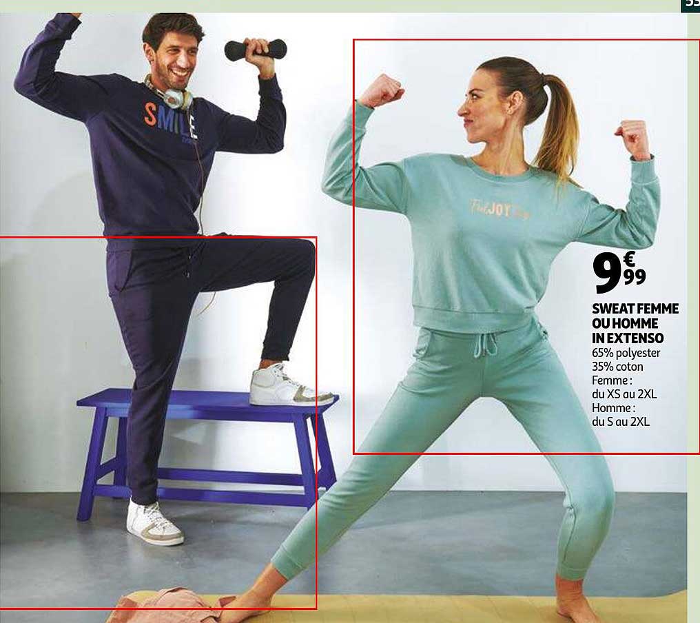 sweat femme ou homme in extenso