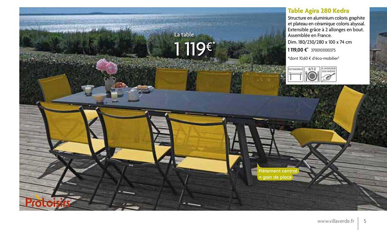 table agira 280 kedra