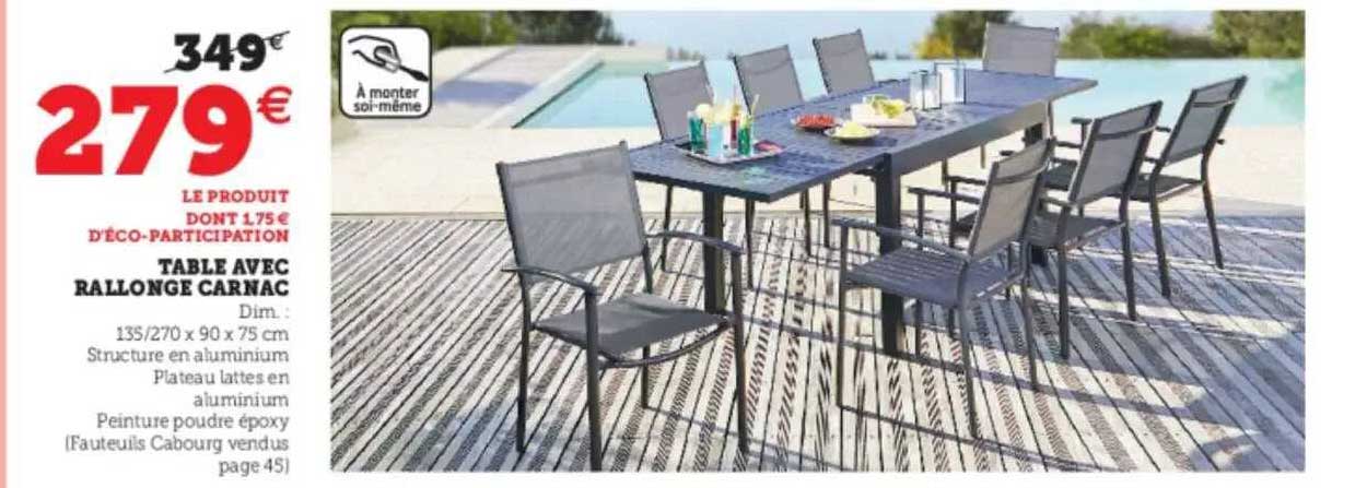 Table Avec Rallonge Carnac