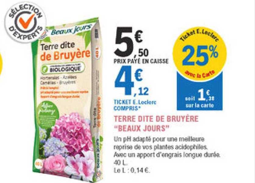 terre dite de bruyère "beaux jours"