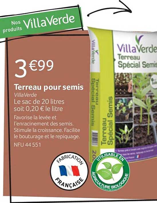 terreau pour semis villaVerde
