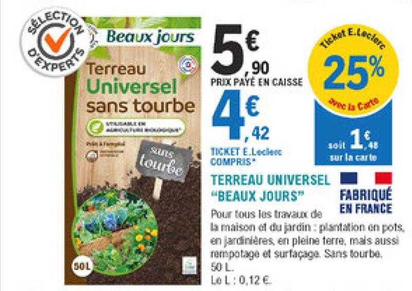 Terreau Universel "beaux Jours"