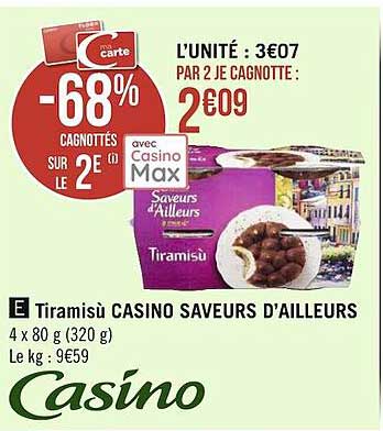 tiramisù casino saveurs d'ailleurs
