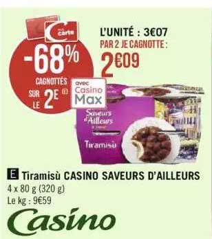 tiramisù casino saveurs d'ailleurs