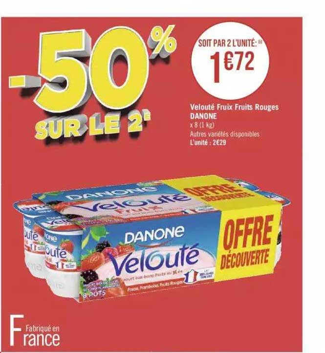Velouté Fruix Fruits Rouges Danone