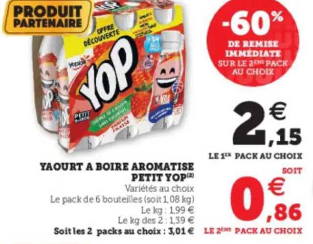 Yaourt à Boire Aromatisé Petit Yop
