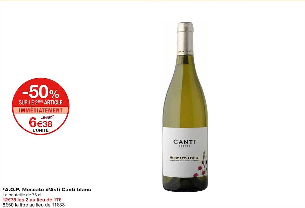 a.o.p. moscato d'asti canti blanc