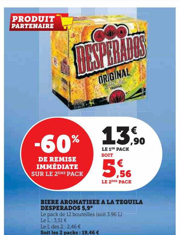 bière aromatisée à la tequila desperados 5,9°