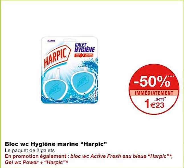 Bloc Wc Hygiène Marine "harpic"