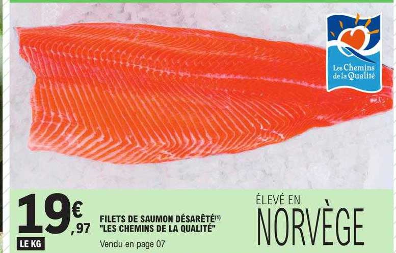 filets de saumon désarêté "les chemins de la qualité"