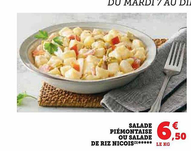 salade piémontaise ou salade de riz nicois