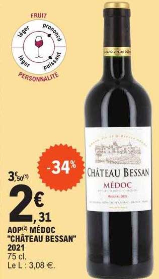 aop médoc "château bessan" 2021