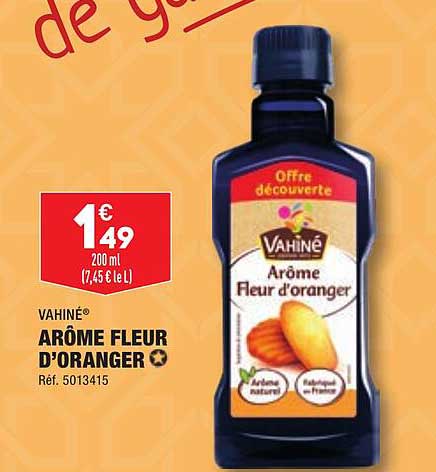 Arôme Fleur D'oranger Vahiné