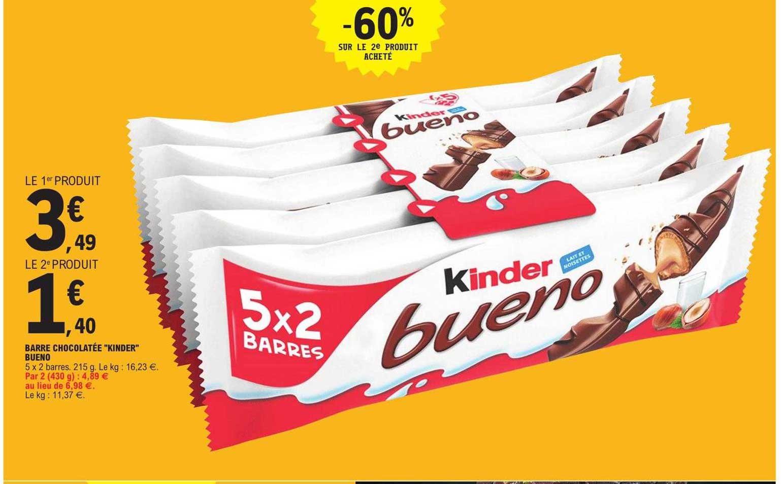 barre chocolatée "kinder" bueno