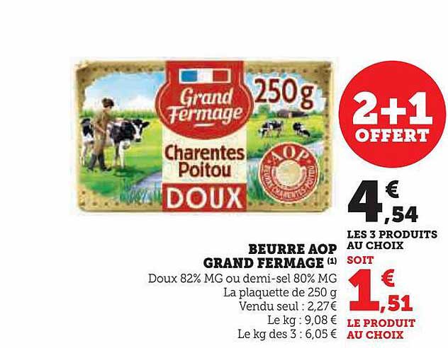 beurre aop grand fermage