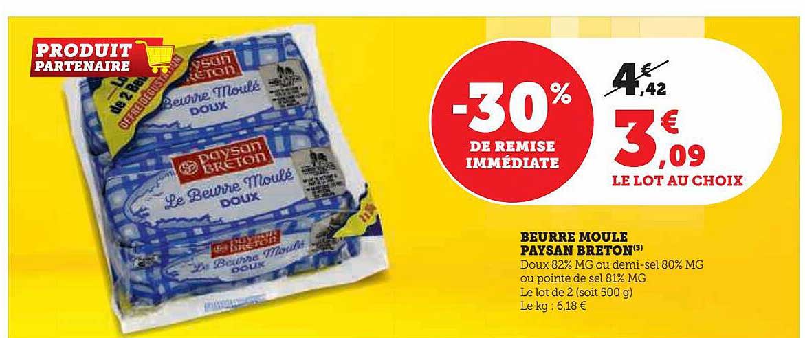Beurre Moulé Paysan Breton