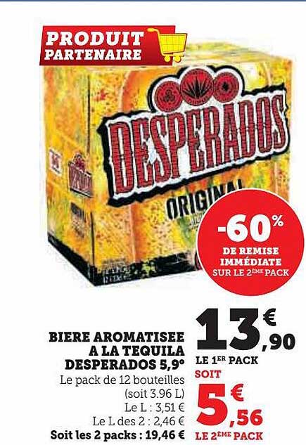 bière aromatisée à la tequila desperados 5,9°