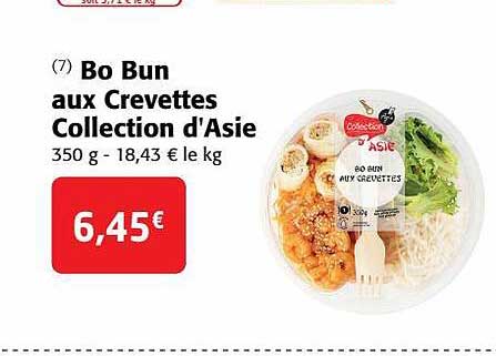 bo bun aux crevettes collection d'asie