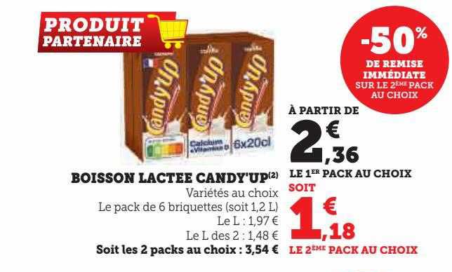 boisson lactée candy'up