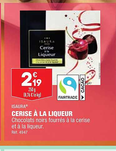 cerise à la liqueur isaura