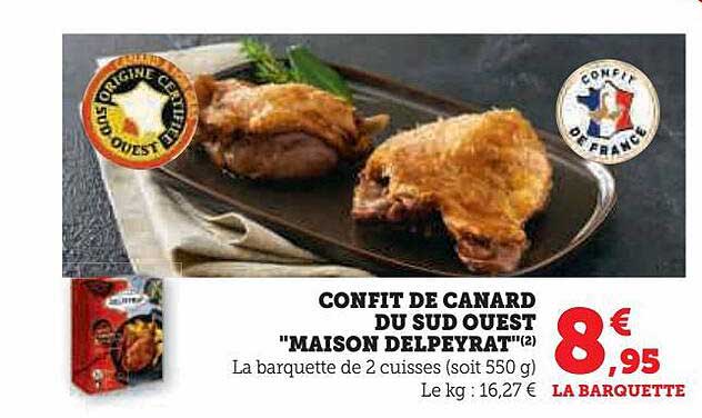 confit de canard du sud ouest "maison delpeyrat"