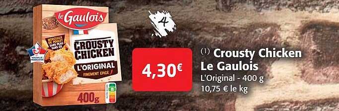 crousty chicken le gaulois