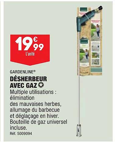 désherbeur avec gaz gardenline