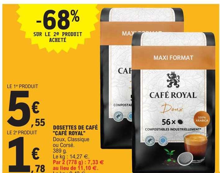 Dosettes De Café "café Royal"