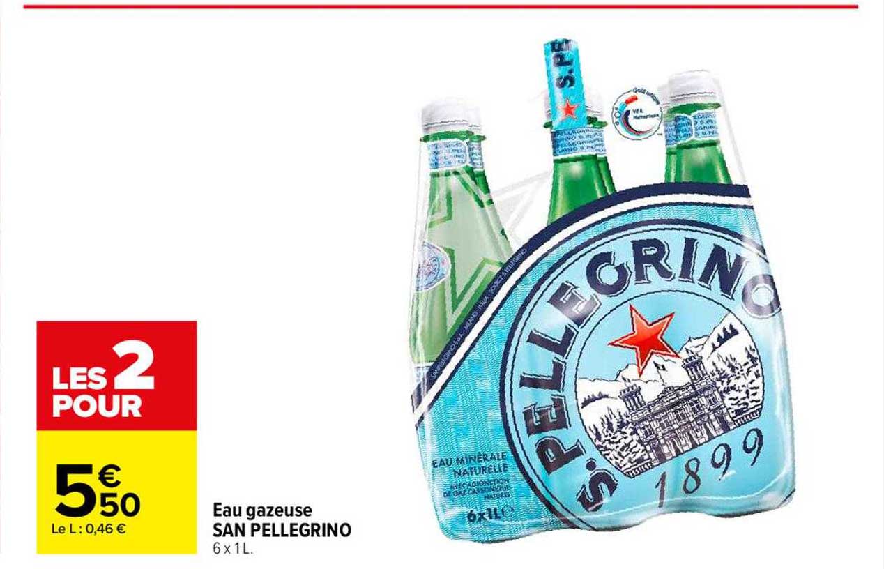 eau gazeuse san pellegrino