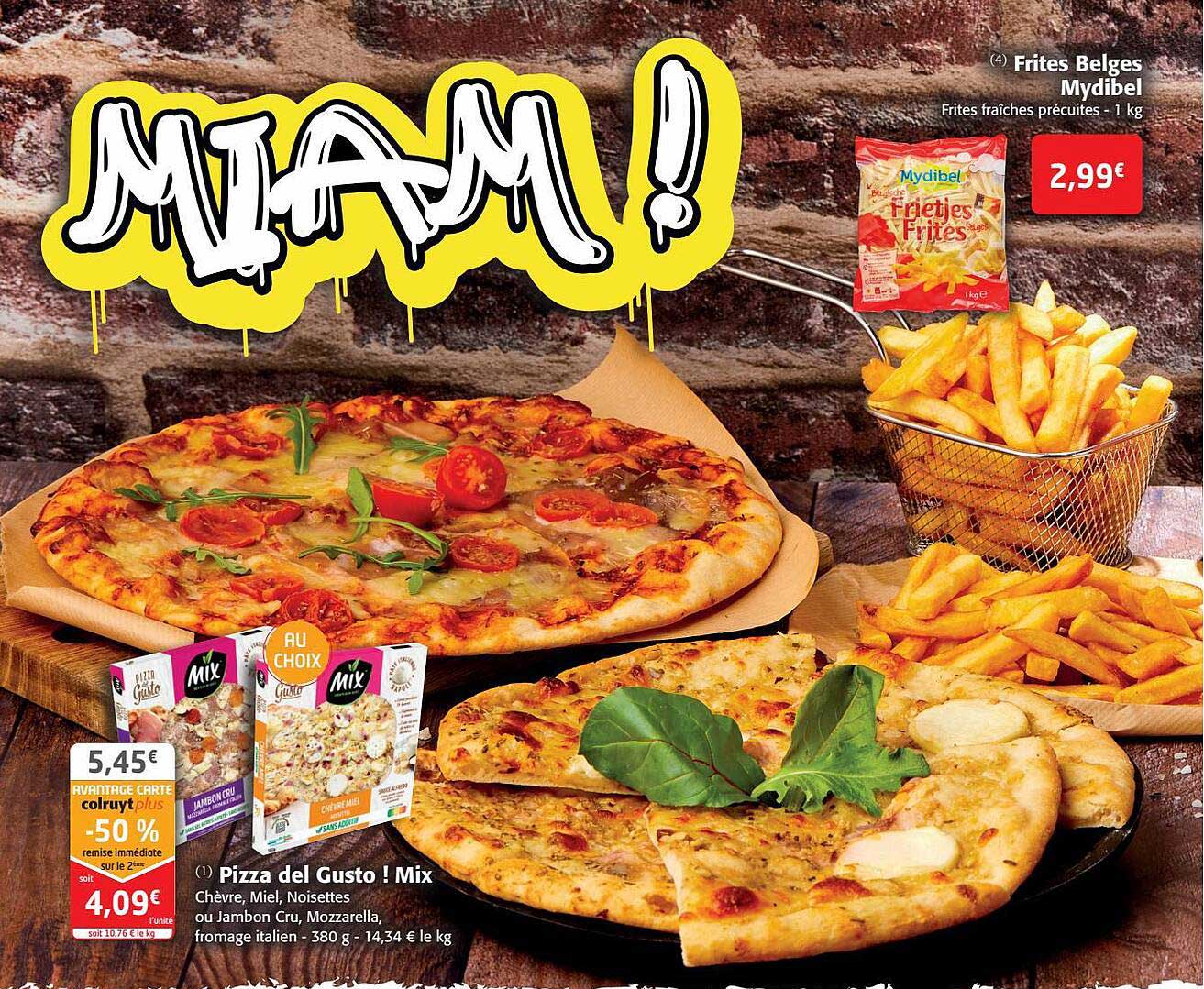 Frites Belges Mydibel, Pizza Del Gusto ! Mix