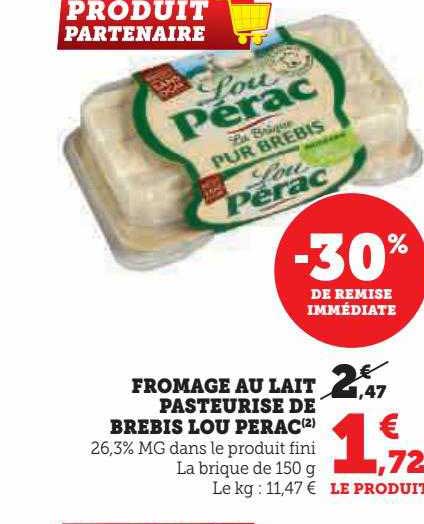 Fromage Au Lait Pasteurisé De Brebis Lou Pérac