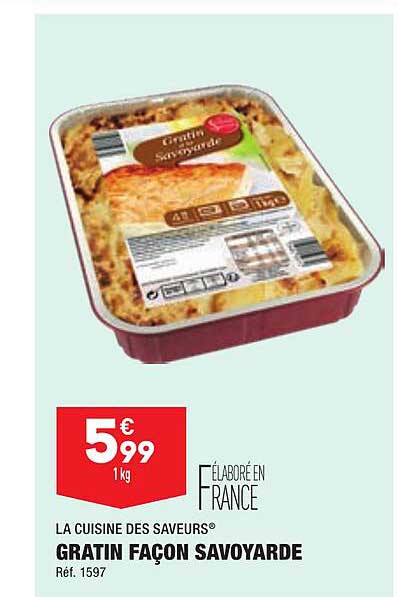 gratin façon savoyarde la cuisine des saveurs