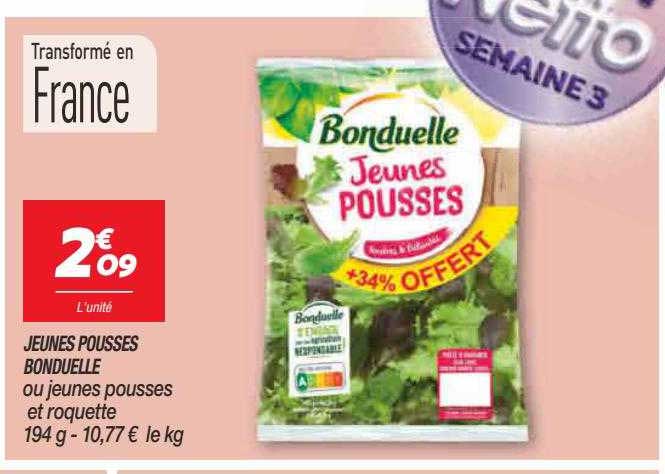 jeunes pousses bonduelle