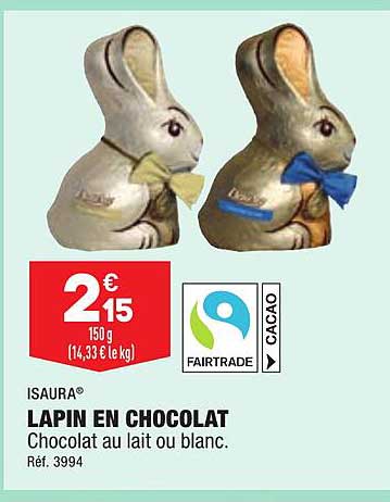 lapin en chocolat isaura