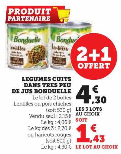 légumes cuits dans très peu de jus bonduelle