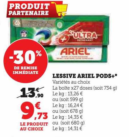 Lessive Ariel Pods+