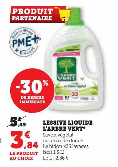 lessive liquide l'arbre vert