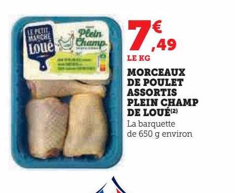Morceaux De Poulet Assortis Plein Champ De Loué