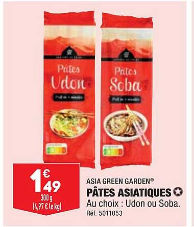 pâtes asiatiques asia green garden